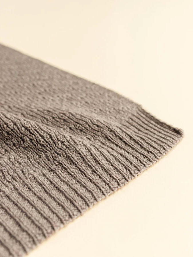 Hvid Knitware babytæppe