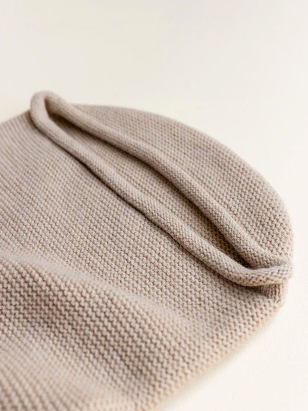 Sovepose / Svøb i merino uld fra Hvid Knitware - Sand