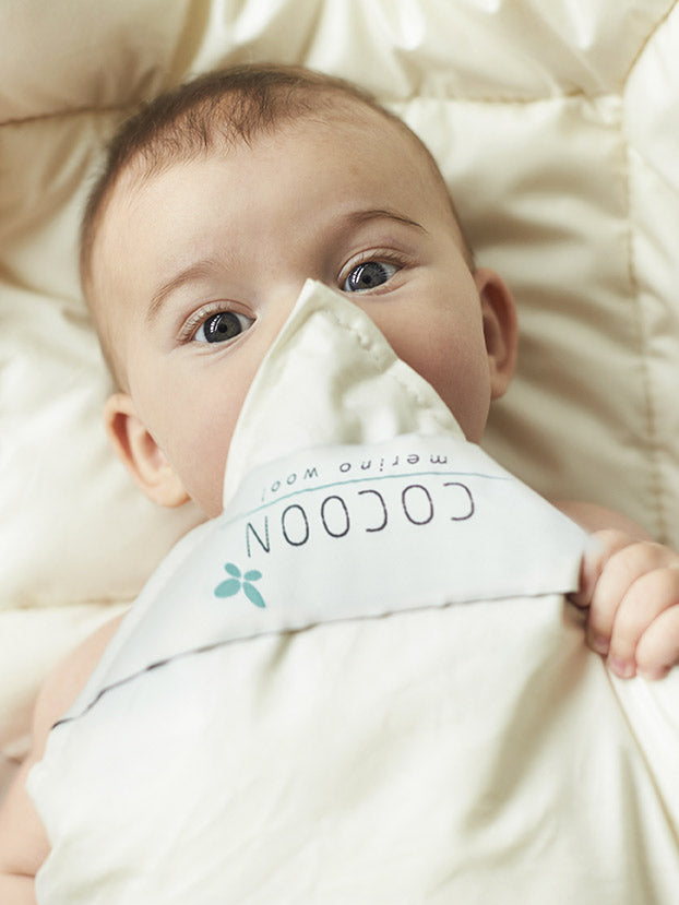 Cocoon babypude med uld