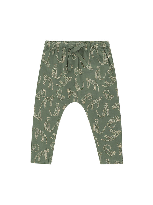 Bukser fra Soft Gallery - Grønne med leopard print