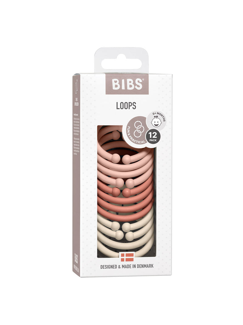 Loops fra BIBS (12 stk) - Blush / Woodchuck / Ivory