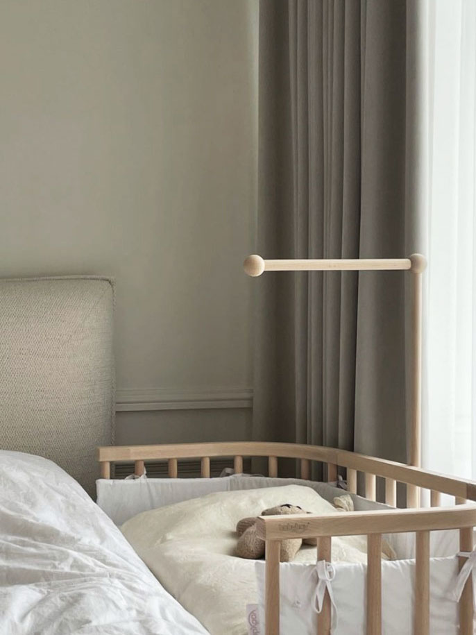 Babybay Boxspring - ubehandlet træ