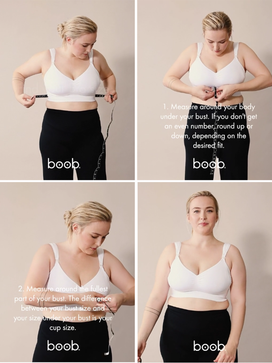 Størrelsesguide Boob design amme bh