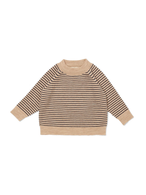Sweater fra Konges Sløjd - White Cream / Navy str 4 år