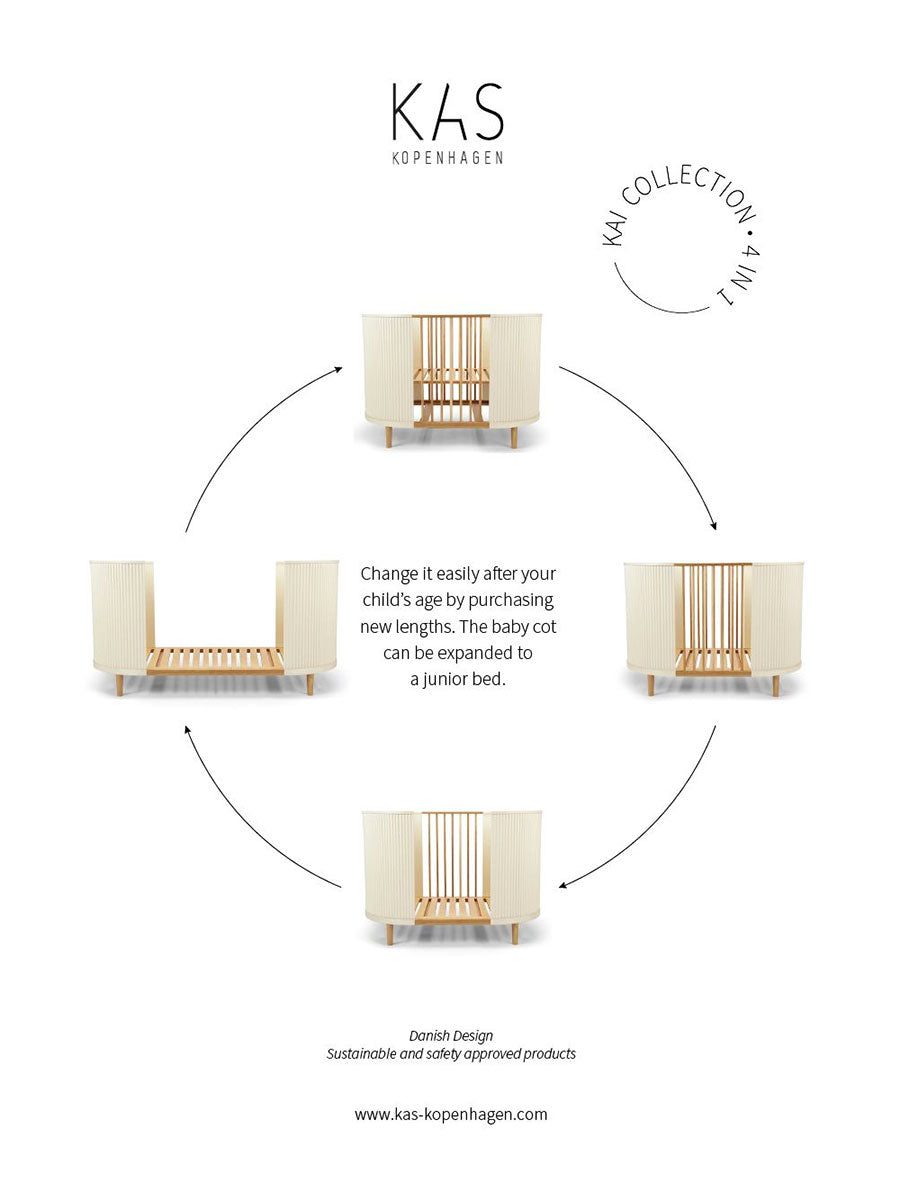 Kai tremmeseng og juniorseng fra Kas Kopenhagen