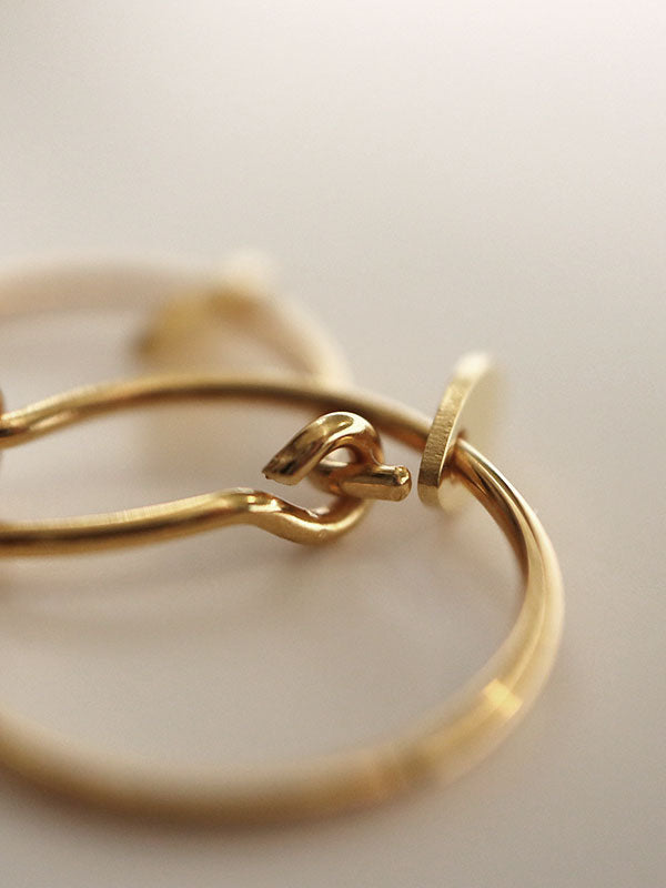 Leaf Hoop ørering fra by Thiim